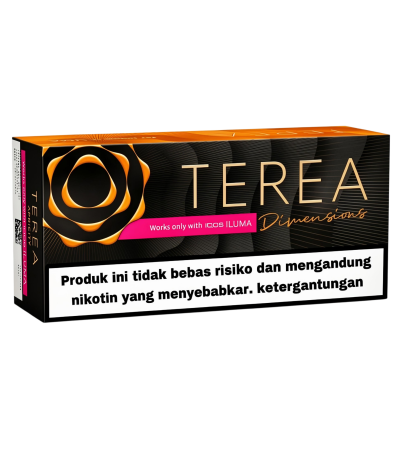 TEREA Dimensions Apricity Indonesia premium heated tobacco sticks for IQOS ILUMA in Dubai UAE