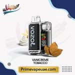 Vozol Vista 20000 Puffs Vanicreme Tobacco Disposable Vape UAE