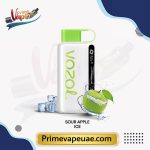VOZOL STAR 12000 Puffs Sour Apple Ice single and full box