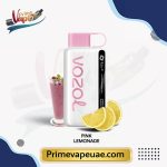 VOZOL STAR 12000 Puffs Pink Lemonade single and full box