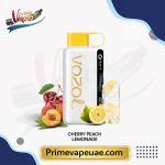 VOZOL STAR 12000 Puffs Cherry Peach Lemonade single and full box