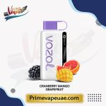 VOZOL STAR 12000 Puffs Cranberry Mango Grapefruit single and full box